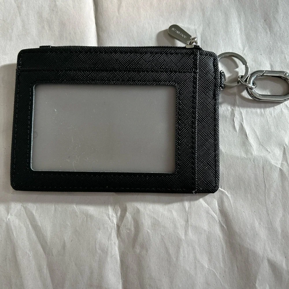 BOSTANTEN Black Card Holder with Key Ring